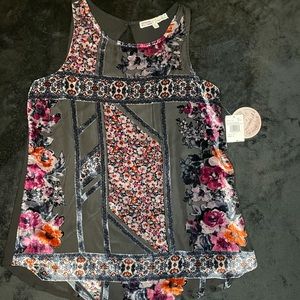 Gypsies and Moon-dust Velvet / Chiffon Top